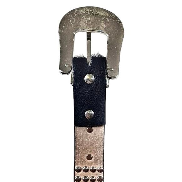 Vintage Y2K Black Rhinestone Bling Western Belt | BB Simmons Glam Rodeo Cowgirl - Picture 11 of 16